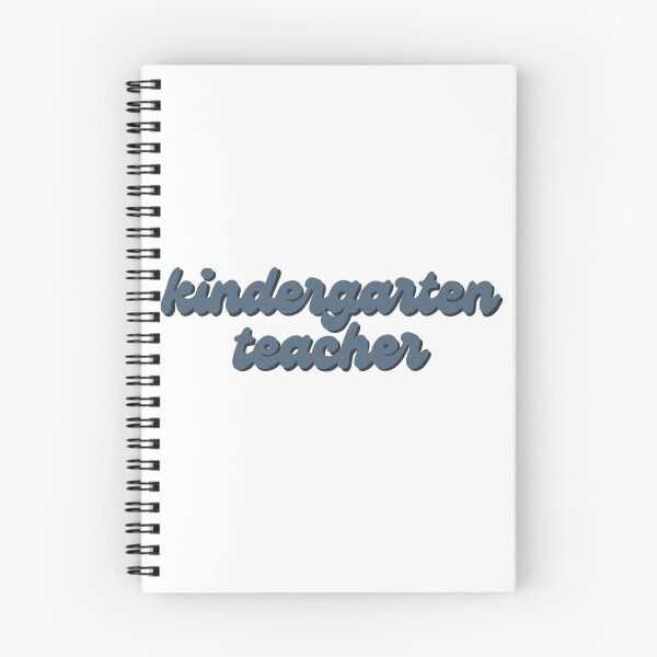 Item preview, Kindergarten Teacher Sticker in blue  designed and sold by WildeandCo.
