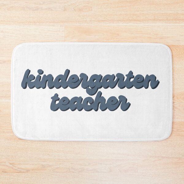 Item preview, Kindergarten Teacher Sticker in blue  designed and sold by WildeandCo.