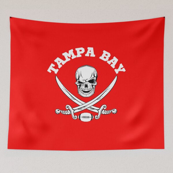 Item preview, Red Tampa Bay Old School Pirate TB Cool designed and sold by TEEGENIE.
