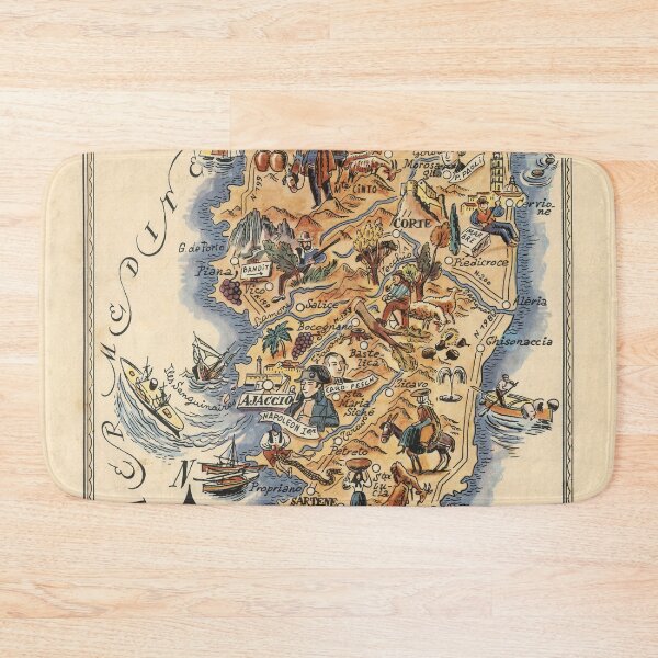 Item preview, 1951 Vintage Map of Corsica, France. designed and sold by Gin  Neko.