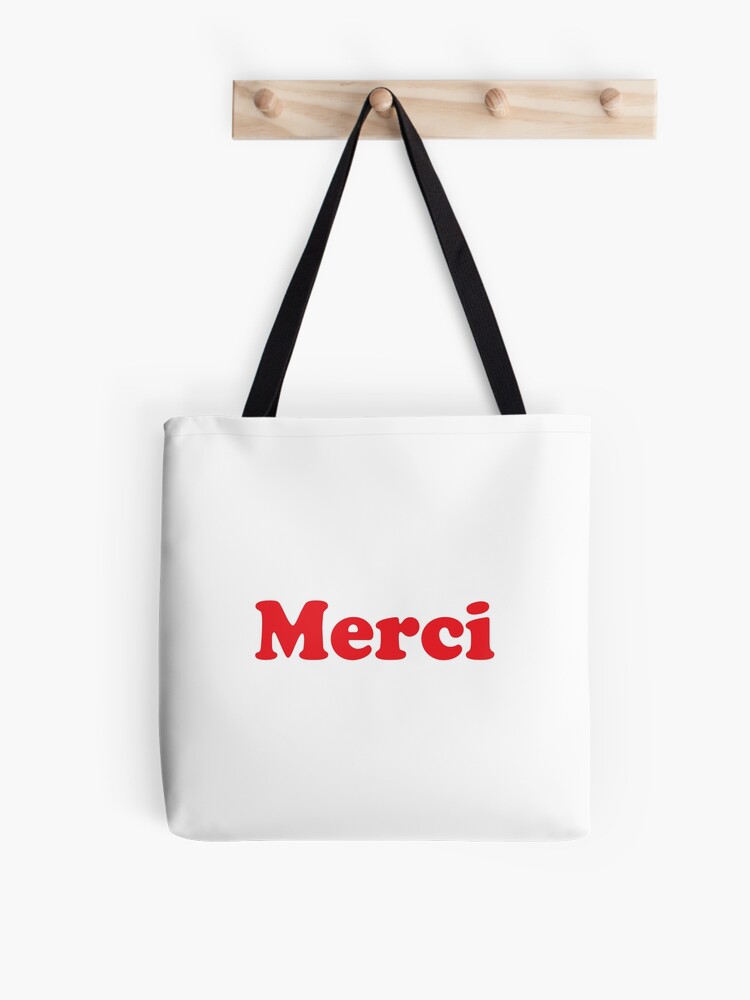 Merci Paris Tote Bag Aesthetic Paris Tote Bag Paris Stytish 