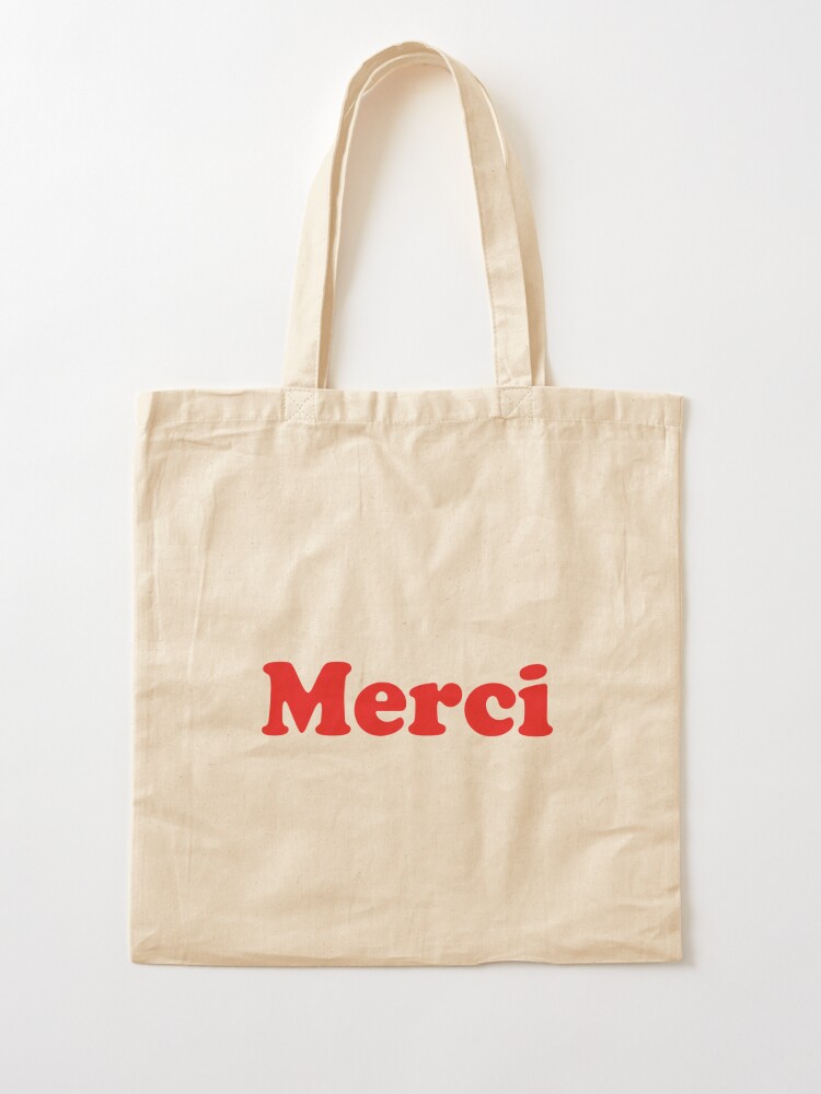 Merci Paris Tote Bag Aesthetic Paris Tote Bag Paris Stytish 
