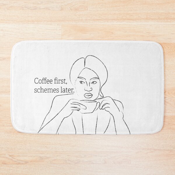 Item preview, Coffee first, schemes later  designed and sold by Gabrielle Freitas.