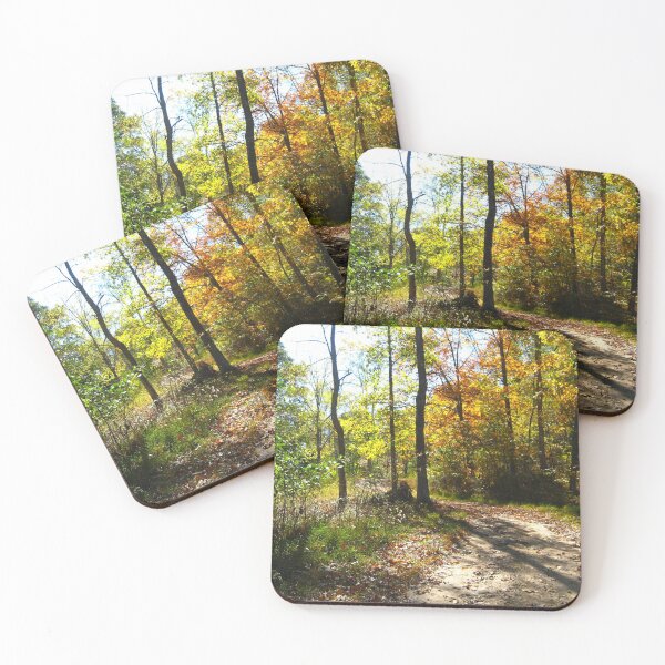 Item preview, Winding Dirt Road Mountain Path with Trees, Mountain Trails designed and sold by PrettyLittlePic.