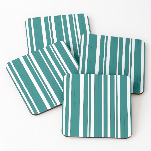 Item preview, Teal and White Stripes designed and sold by DesignsByMuriel.