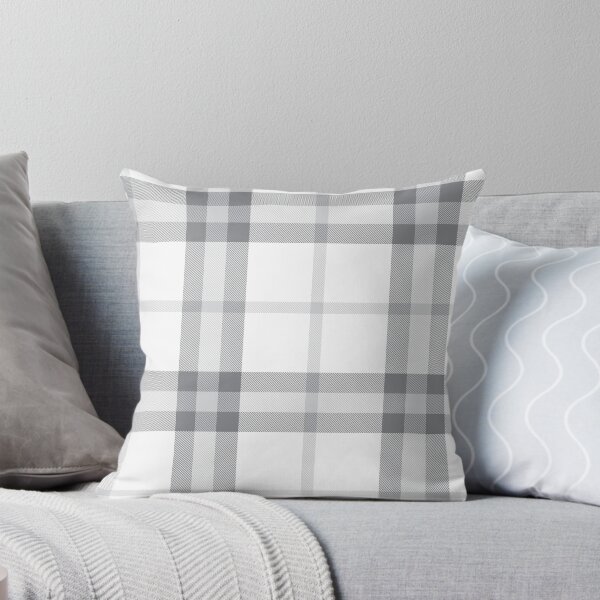 Item preview, White Plaid Tartan Textured Pattern designed and sold by Siu-Hong Mok.