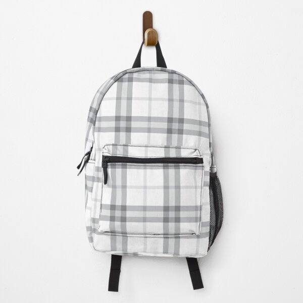 Item preview, White Plaid Tartan Textured Pattern designed and sold by Siu-Hong Mok.