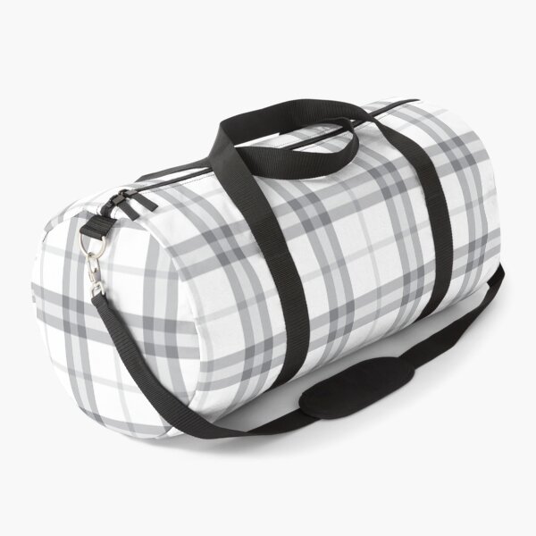 Item preview, White Plaid Tartan Textured Pattern designed and sold by Siu-Hong Mok.