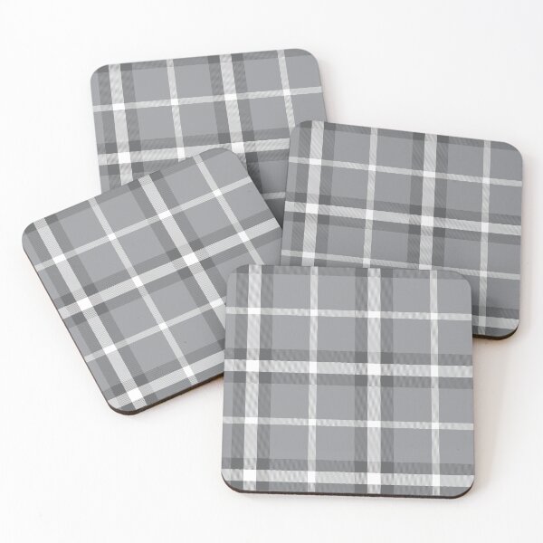 Item preview, Grey Plaid Tartan Textured Pattern designed and sold by Siu-Hong Mok.