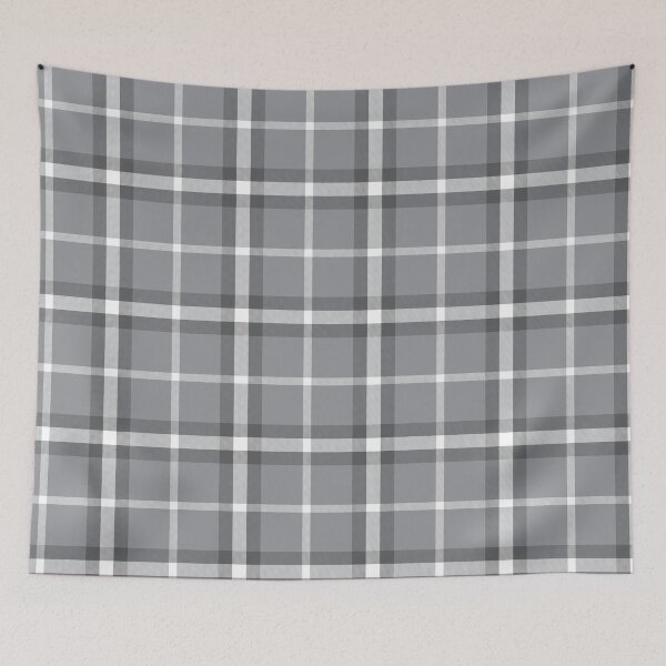 Item preview, Grey Plaid Tartan Textured Pattern designed and sold by Siu-Hong Mok.