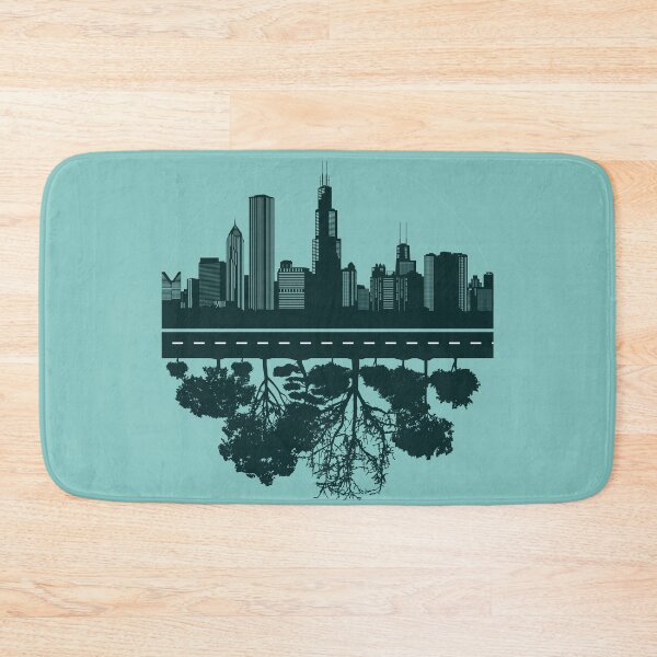 Item preview, Chicago Illinois Skylines and Trees designed and sold by Taumaturgo.