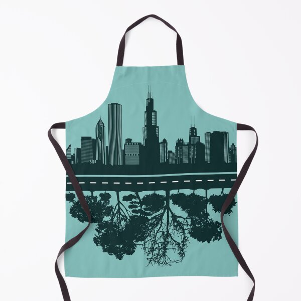 Item preview, Chicago Illinois Skylines and Trees designed and sold by Taumaturgo.