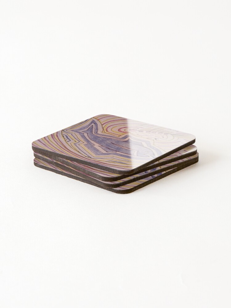 Thumbnail 4 of 5, Coasters (Set of 4), 3D Fish designed and sold by RudyYoder.
