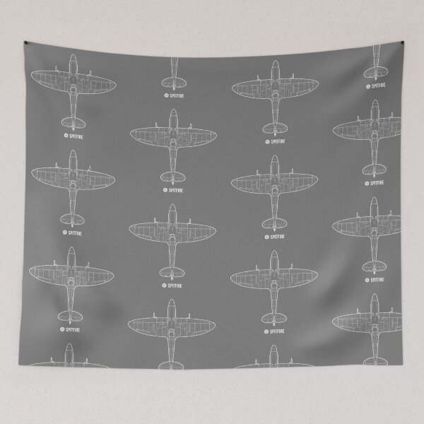 Item preview, RAF Spitfire Top Blueprint Light  designed and sold by artbyedo.