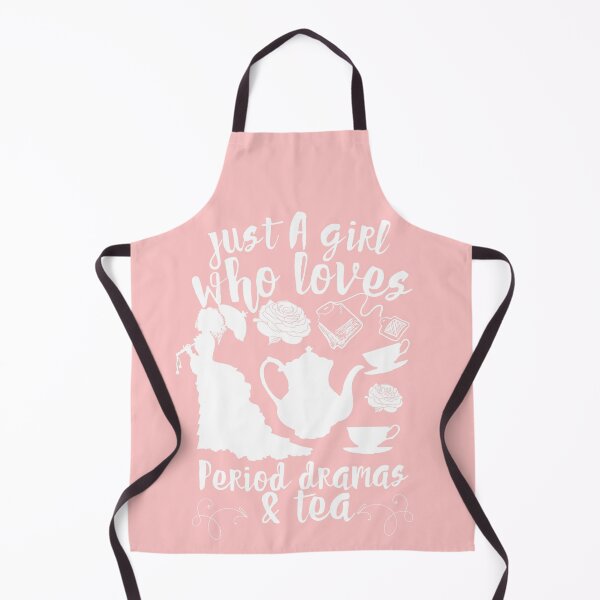 Item preview, Just a Girl Who Loves Period Dramas & Tea in White designed and sold by Pinkmagenta.