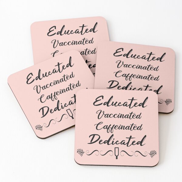 Item preview, Educated Vaccinated Caffeinated Dedicated, Covid , Covid Birthday Shirt, Funny Covid Shirt, Vaccine T-shirts, Funny Nurse Shirt, gift designed and sold by kikimax.