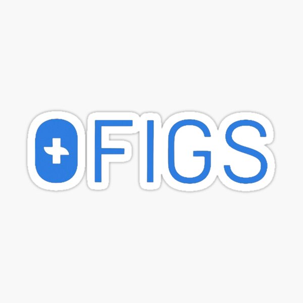 FIGS - Bright Blue Sticker