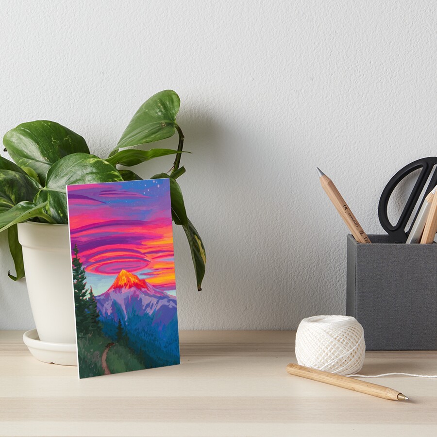 Zodiac Signs as Landscape Paintings - Leo Art Board Print