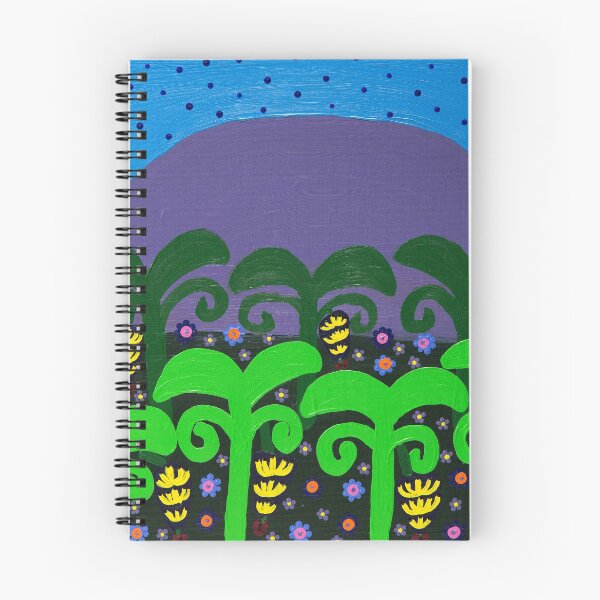Item preview, Banana Trees and Mountain- hand painted designed and sold by waterlily-joy.