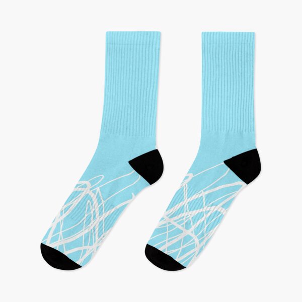 Item preview, Dancing Doodles in Fresh Pale Blue designed and sold by OByD.