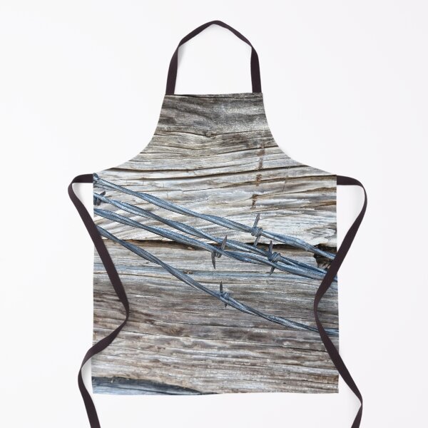 Item preview, barbed wire fencing and old wood designed and sold by Stephanie  Skeem.