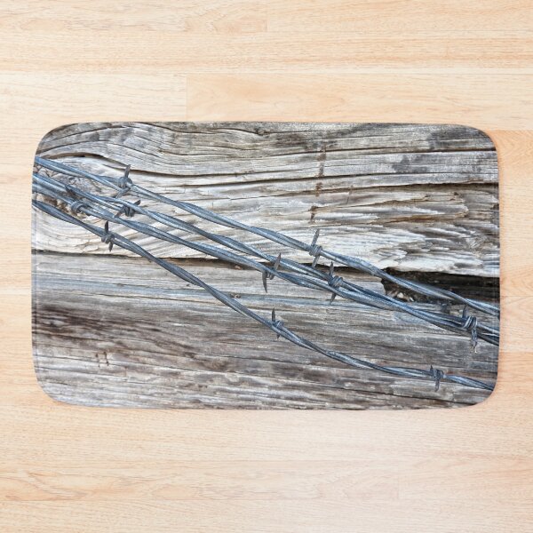 Item preview, barbed wire fencing and old wood designed and sold by Stephanie  Skeem.