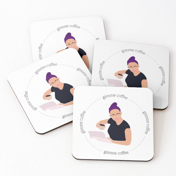 Item preview, Give me coffee illustration designed and sold by Gabrielle Freitas.
