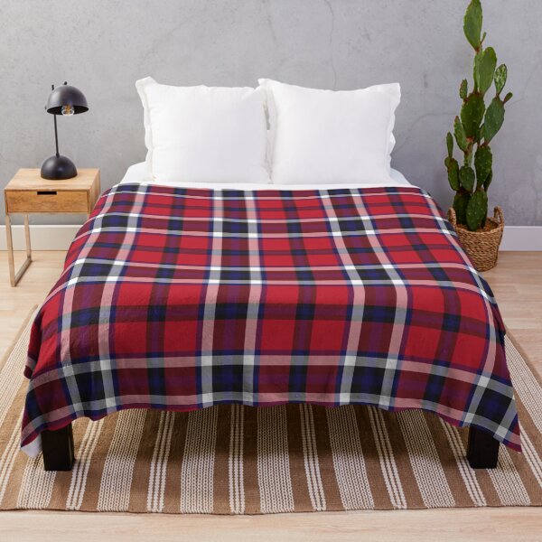 Item preview, Red Navy Plaid Tartan Textured Pattern designed and sold by Siu-Hong Mok.