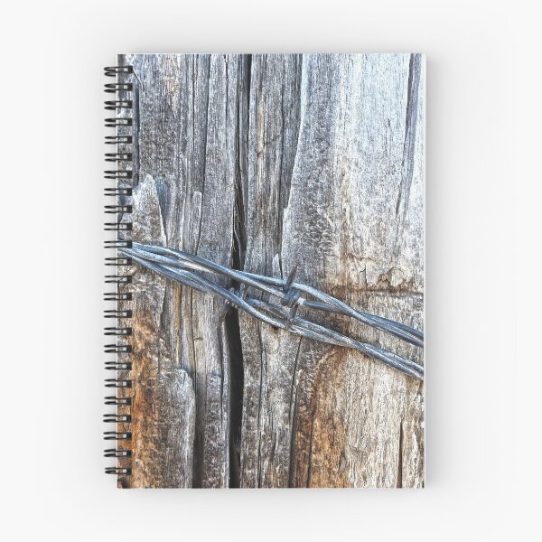 Item preview, old fencepost and barbed wire designed and sold by Stephanie  Skeem.