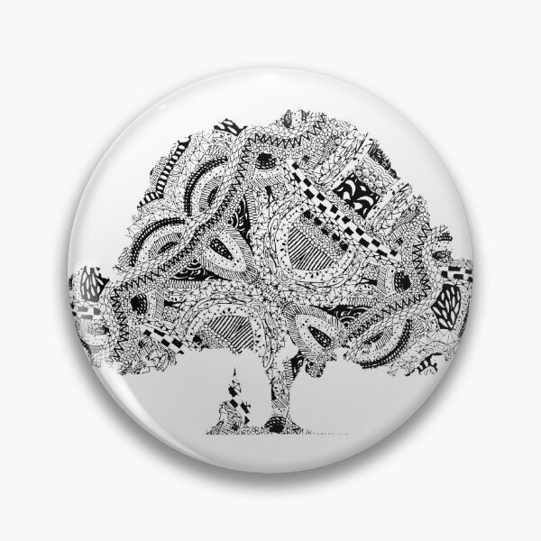 Item preview, Beneath the Bodhi Tree Zentangle  designed and sold by ScapegoatPrints.