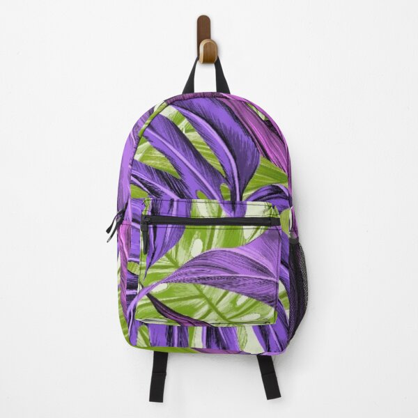 Item preview, Tropical Leaves | Purple and Green Pattern | Modern Leaf Design designed and sold by JillyJ05.
