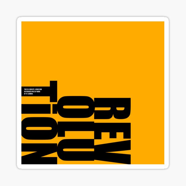 Revolution SIGN-OFF Sticker