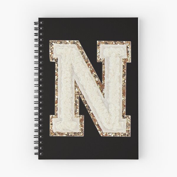 Item preview, N - Blanc Glitter Varsity Letter Patches designed and sold by Monograms Ultd.