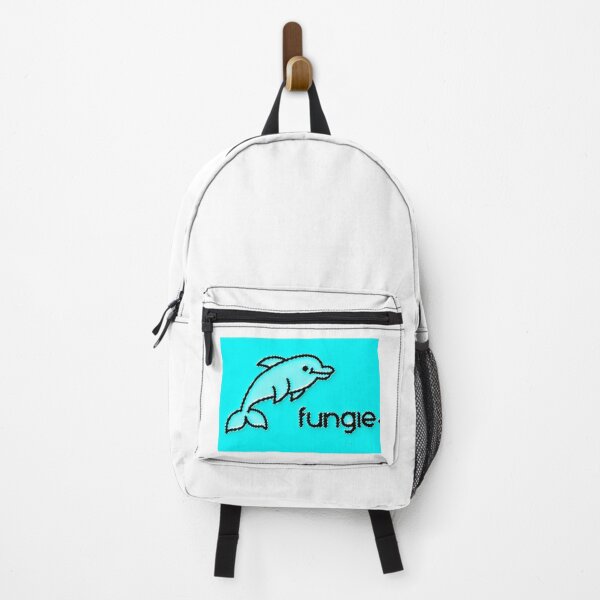 Item preview, fungie the dolphin sky blue on black designed and sold by Flirt-Teez.