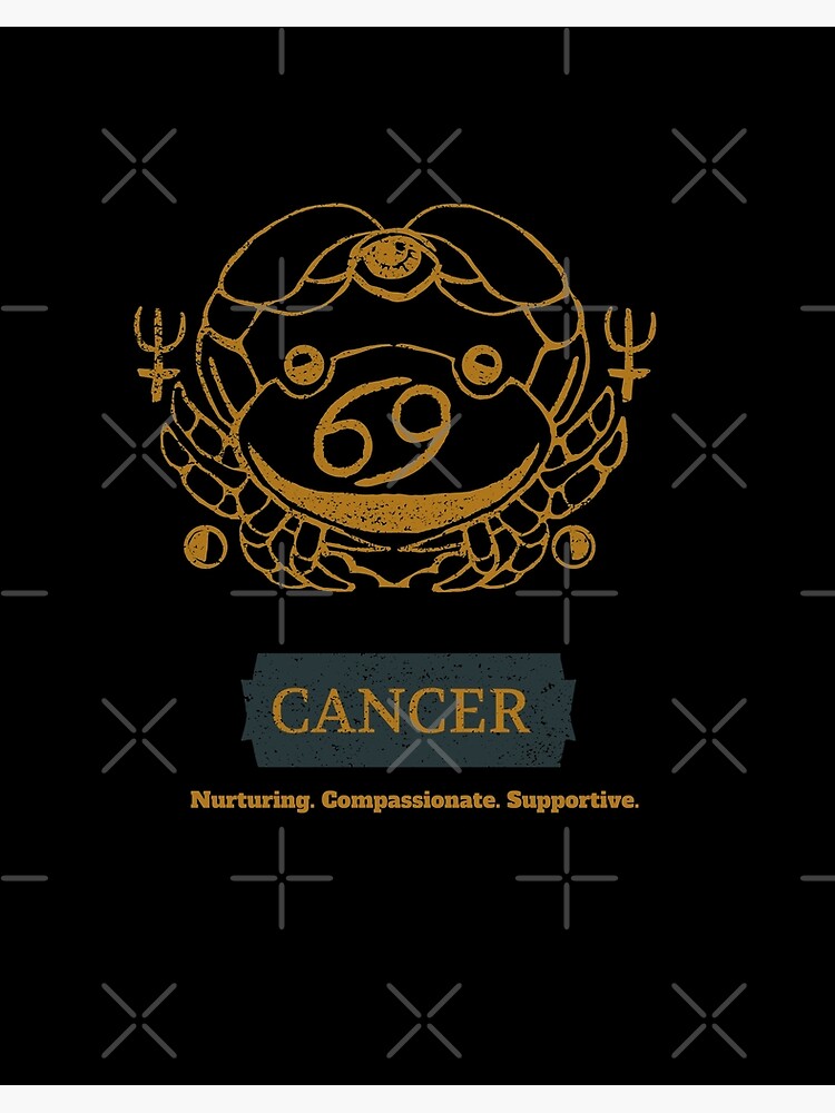 Cancer Zodiac sign Cancer Traits positive birthday Cancer Art Board Print