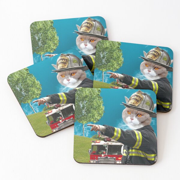 Item preview, Fireman Cat Balou With Truck designed and sold by Kimmy  D.