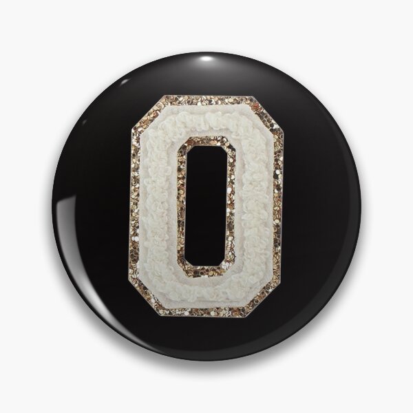 Item preview, O - Blanc Glitter Varsity Letter Patches designed and sold by Monograms Ultd.