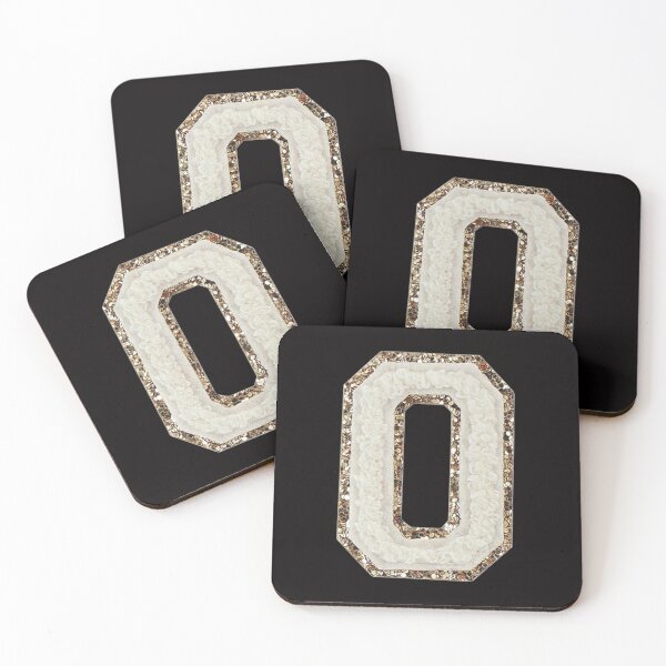 Item preview, O - Blanc Glitter Varsity Letter Patches designed and sold by Monograms Ultd.