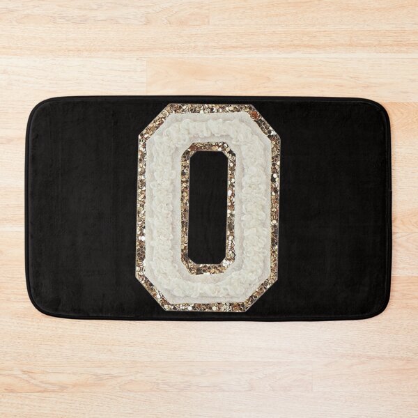 Item preview, O - Blanc Glitter Varsity Letter Patches designed and sold by Monograms Ultd.