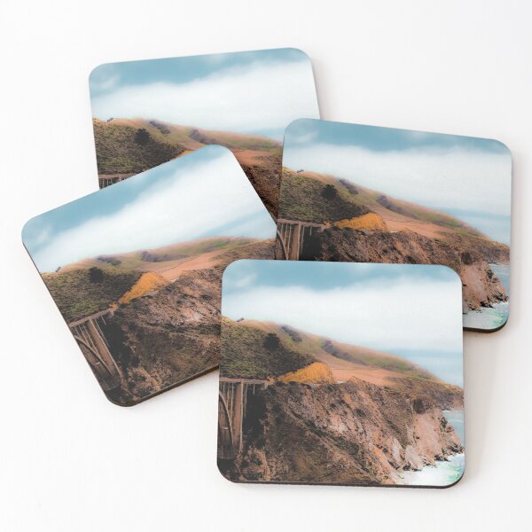 Item preview, bridge with green mountain and ocean view at Bixby Bridge, Big Sur, California, USA designed and sold by Mrvell.