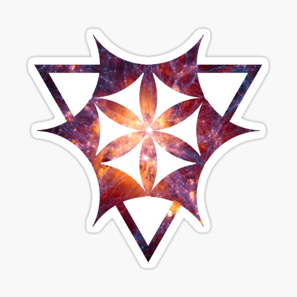 Sacred Geometry Space III - White Sticker