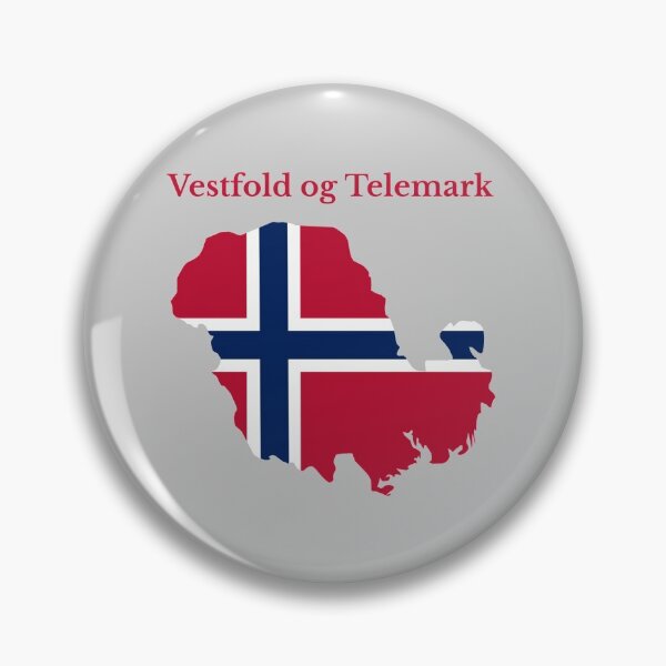 Item preview, Vestfold og Telemark County Map, Norwegian County, Norway. designed and sold by marosharaf.