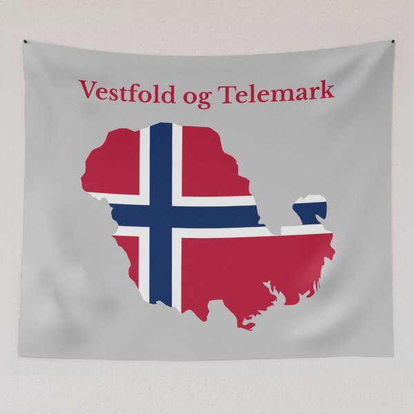 Item preview, Vestfold og Telemark County Map, Norwegian County, Norway. designed and sold by marosharaf.