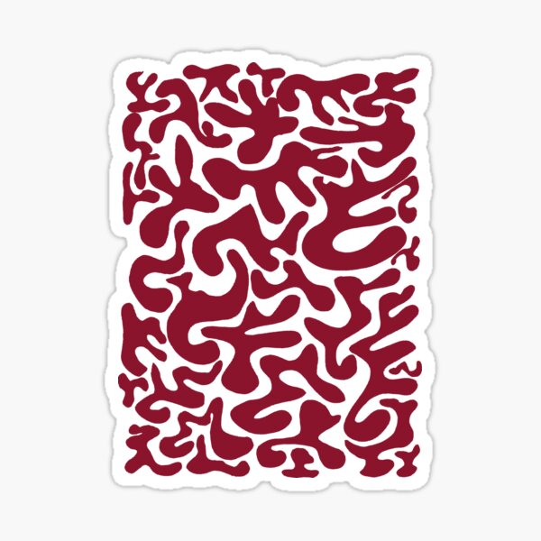Figures Maroon Sticker