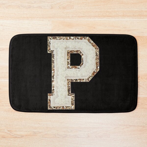 Item preview, P - Blanc Glitter Varsity Letter Patches designed and sold by Monograms Ultd.