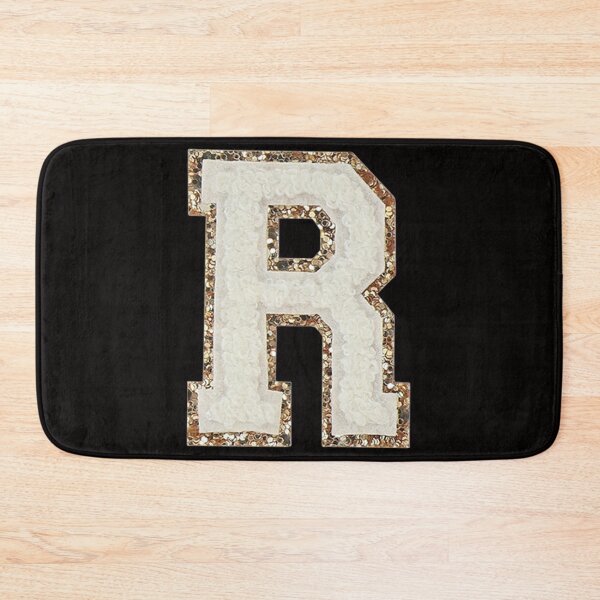 Item preview, R - Blanc Glitter Varsity Letter Patches designed and sold by Monograms Ultd.