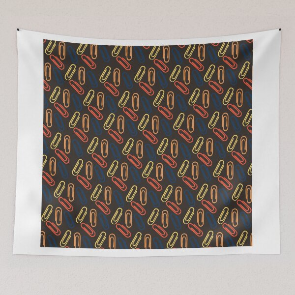 Item preview, Paper clip Pattern for Teachers with dark background  designed and sold by WildeandCo.