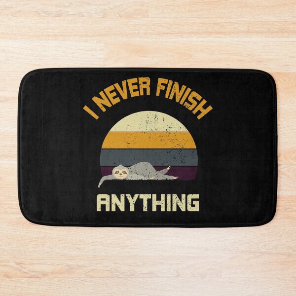 Item preview, I Never Finish Anything Retro Sunset designed and sold by Ismaibeen.