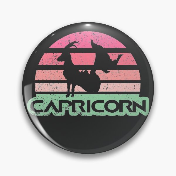Item preview, Capricorn retro sun vaporwave designed and sold by CecyLL.