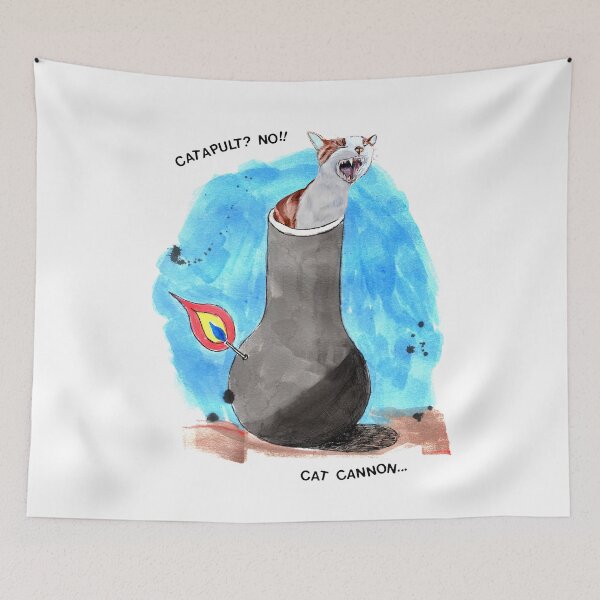 Item preview, Cat Cannon Ball designed and sold by LunaticPainter.